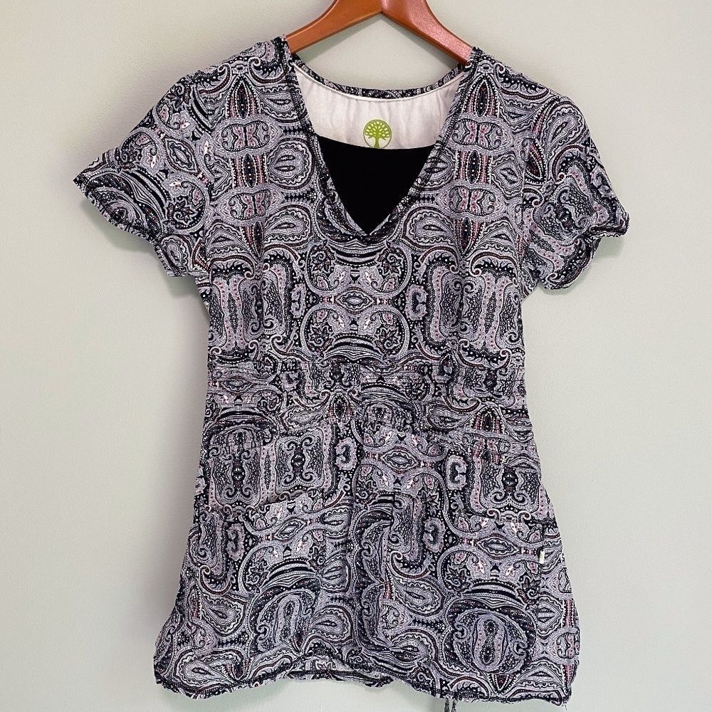 Healing Hands Scrub Top - Sz Medium